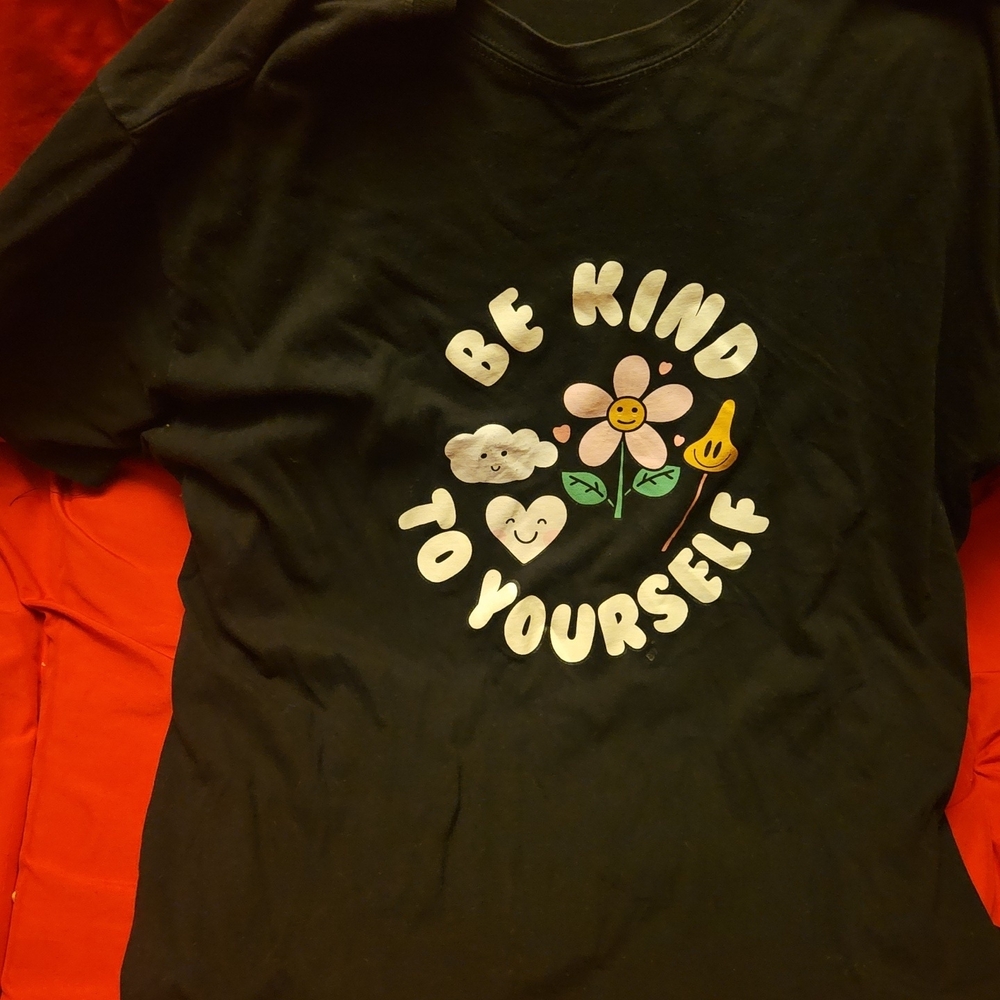 Be Kind to Yourself Black Kids Tee